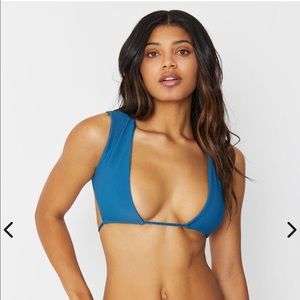 Frankies Bikinis Shea Top in blue!